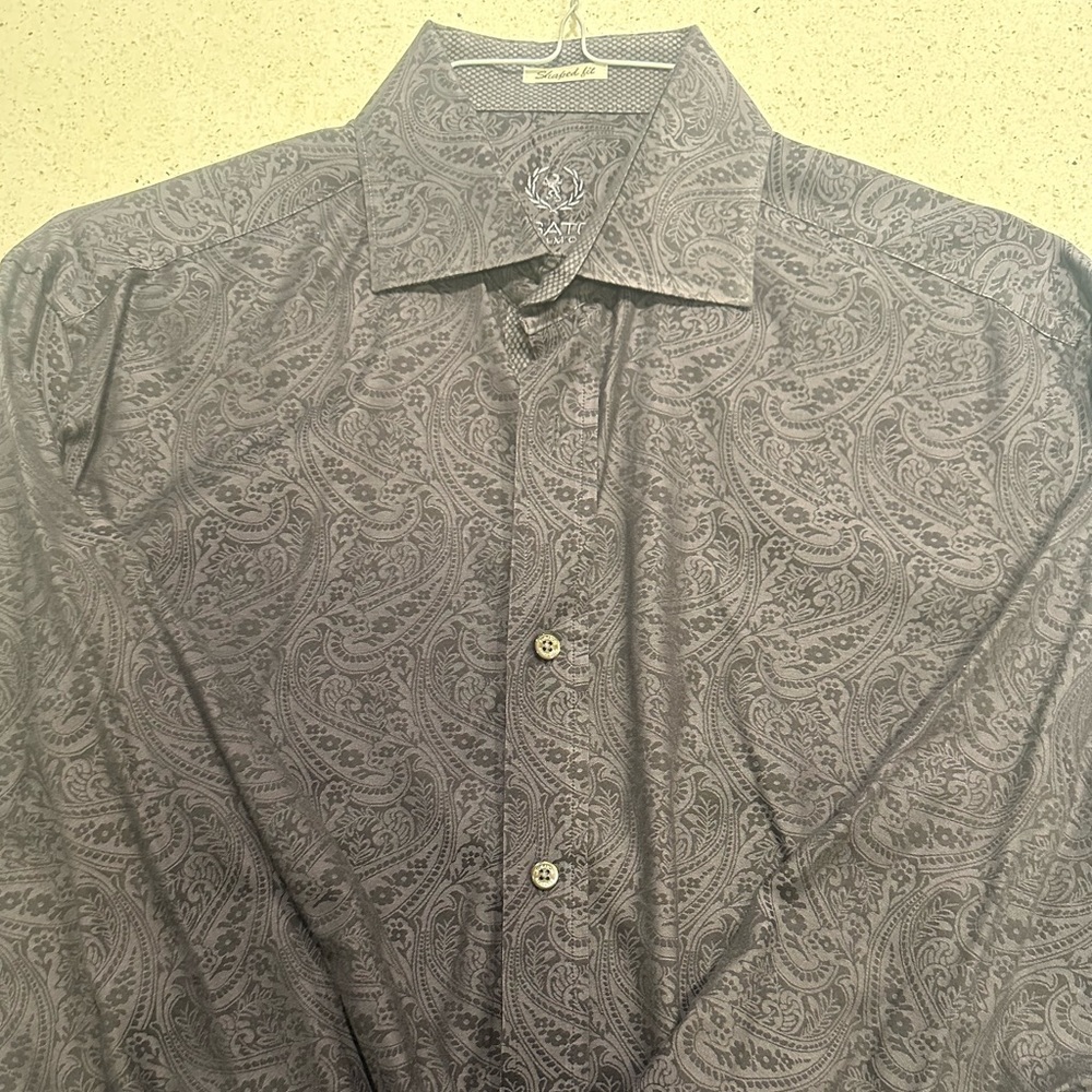 Bugatchi Men’s Dress Shirt, 16 neck
